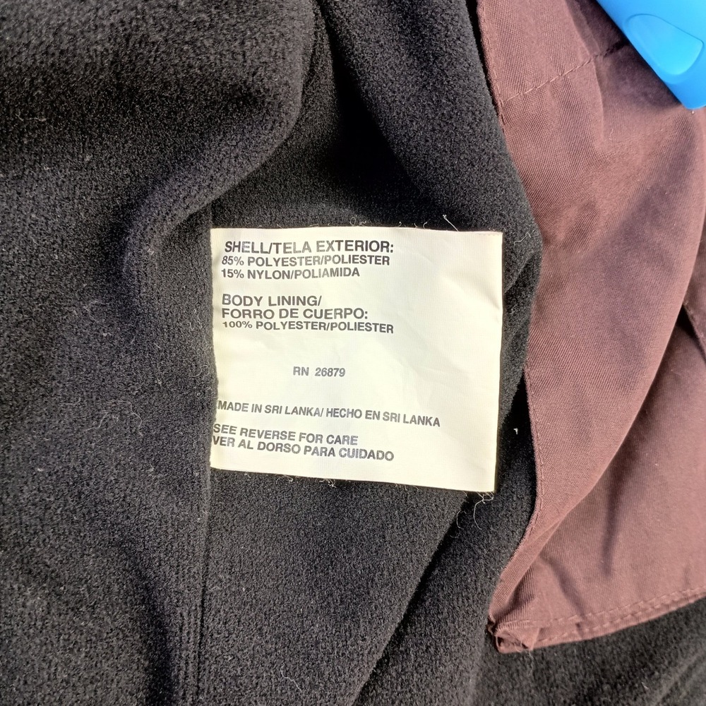 Perry Ellis Mens Large Brown Fleece Lined Full Zip Vest - Picture 5 of 9
